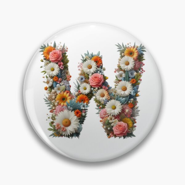 Item preview, Letter “W” containing flowers designed and sold by yeekazar.
