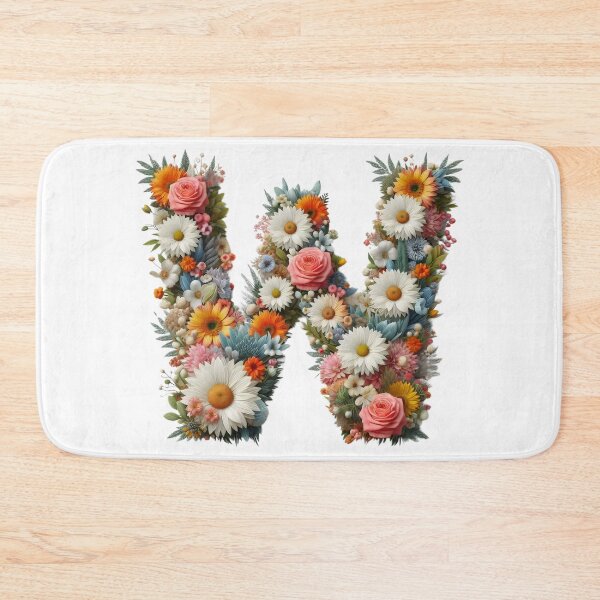Item preview, Letter “W” containing flowers designed and sold by yeekazar.