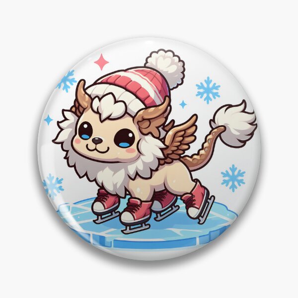 Item preview, Kawaii Precious Cerberus With Ice Skates designed and sold by CanvasCutie.