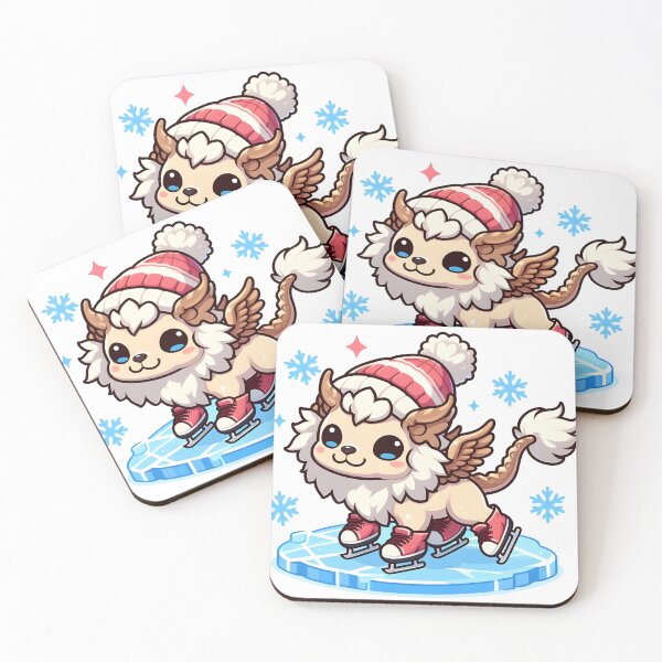 Item preview, Kawaii Precious Cerberus With Ice Skates designed and sold by CanvasCutie.