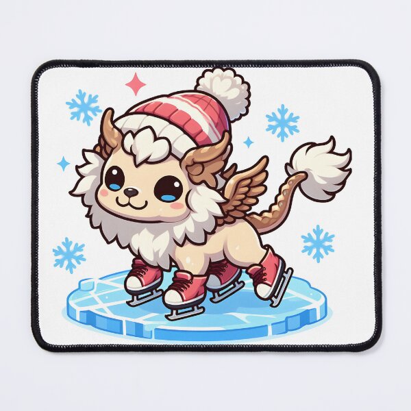 Item preview, Kawaii Precious Cerberus With Ice Skates designed and sold by CanvasCutie.