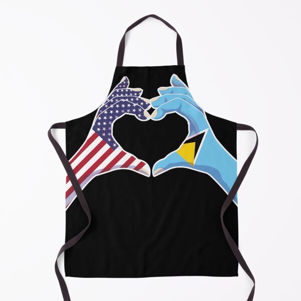 Item preview, Saint Lucia Saint Lucian USA United States American America Love Heart Peace designed and sold by FlagX.