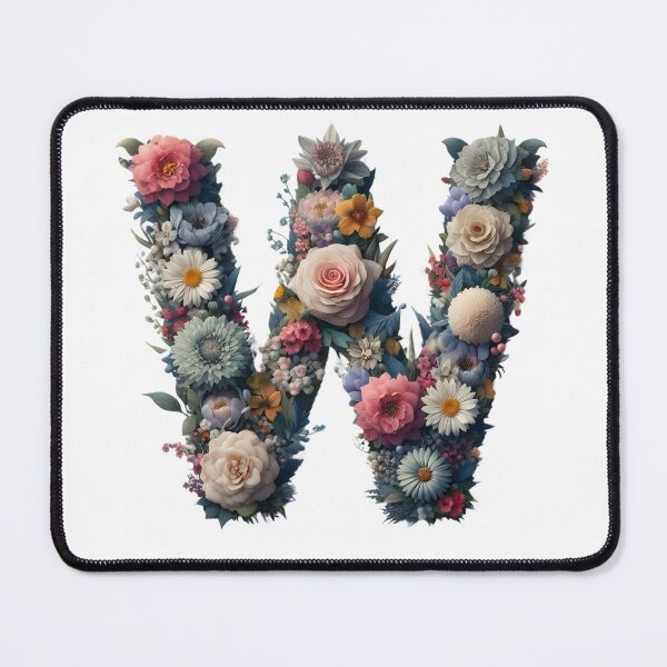 Item preview, Letter “W” containing flowers designed and sold by yeekazar.