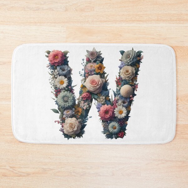Item preview, Letter “W” containing flowers designed and sold by yeekazar.