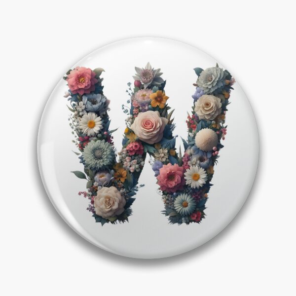 Item preview, Letter “W” containing flowers designed and sold by yeekazar.