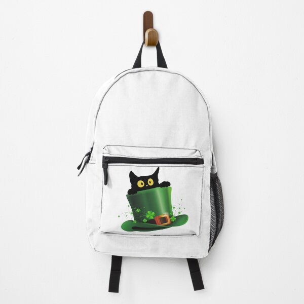 Item preview, Lucky Black Cat Good Luck Leprechaun Hat Essential T-shirt designed and sold by MAGness.