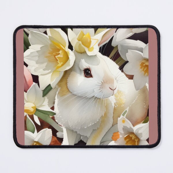 Item preview, White Rabbit with Yellow designed and sold by RivehArt.