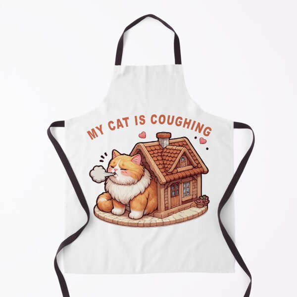 Item preview, my cat is coughing text design designed and sold by TshirtTalkYou.