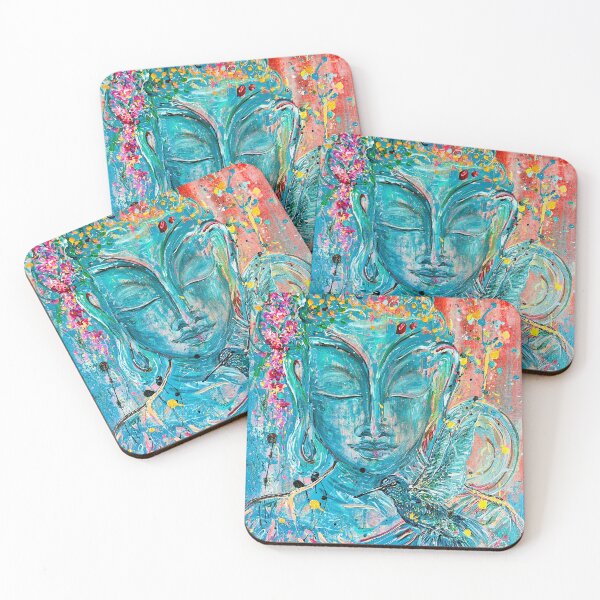 Item preview, Blue Buddha Charm Painting designed and sold by SmallTalkstudio.