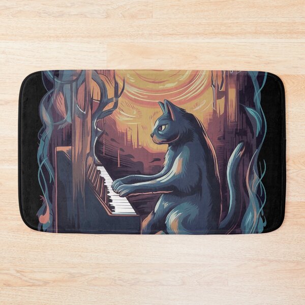 Item preview, Cat playing the piano designed and sold by Tajdi.