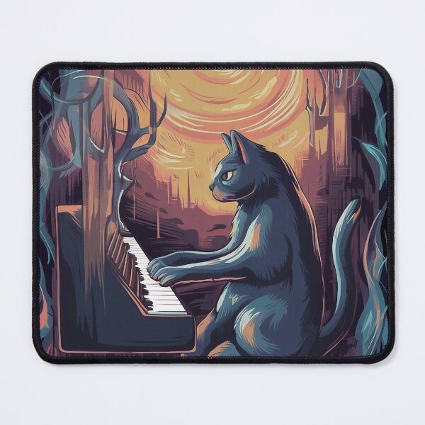 Item preview, Cat playing the piano designed and sold by Tajdi.