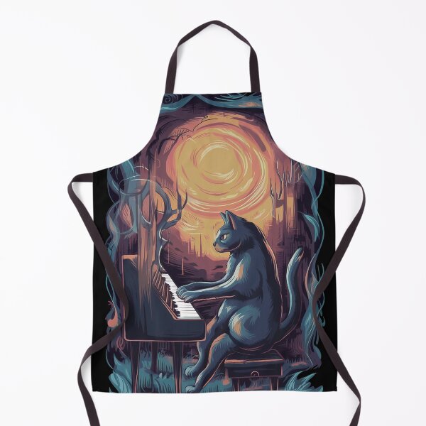 Item preview, Cat playing the piano designed and sold by Tajdi.
