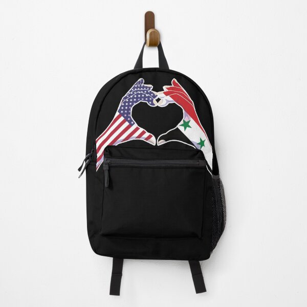 Item preview, Syria Syrian USA United States American America Love Heart Peace designed and sold by FlagX.