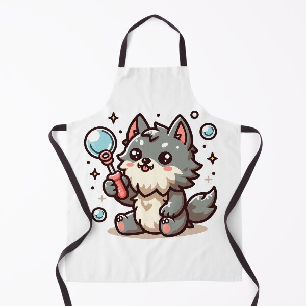 Item preview, Kawaii Lovable Werewolf With Bubble Wand designed and sold by CanvasCutie.