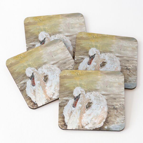 Item preview, My friend Grace - impressionist swan painting. designed and sold by SmallTalkstudio.