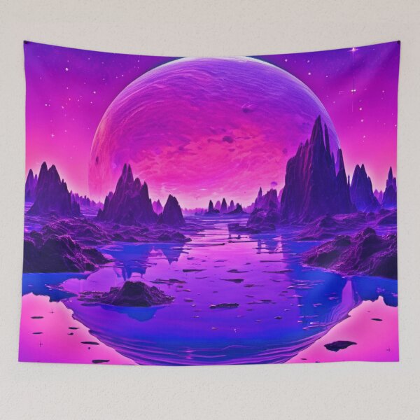 Item preview, Alien Scenery: Vibrant Hues designed and sold by Health And Fitness Posts e-Store.