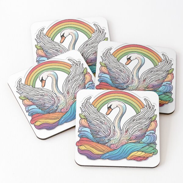 Item preview, Rainbow Swan Queen Pride  designed and sold by CyberArtistOne.