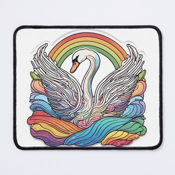 Item preview, Rainbow Swan Queen Pride  designed and sold by CyberArtistOne.