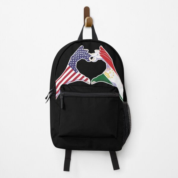 Item preview, Tajikistan Tajik USA United States American America Love Heart Peace designed and sold by FlagX.