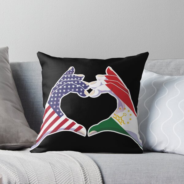 Item preview, Tajikistan Tajik USA United States American America Love Heart Peace designed and sold by FlagX.