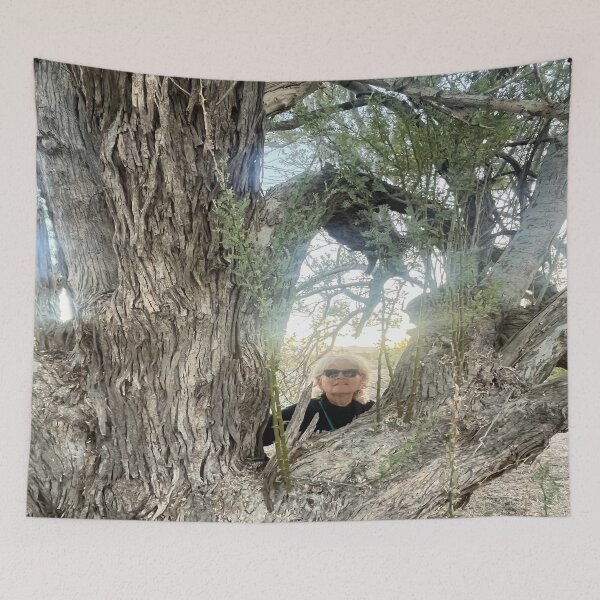 Item preview, Lady in Sunrise Tree designed and sold by MudmanExpress.