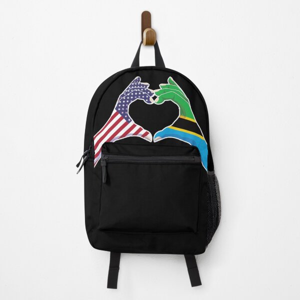 Item preview, Tanzania Tanzanian USA United States American America Love Heart Peace designed and sold by FlagX.