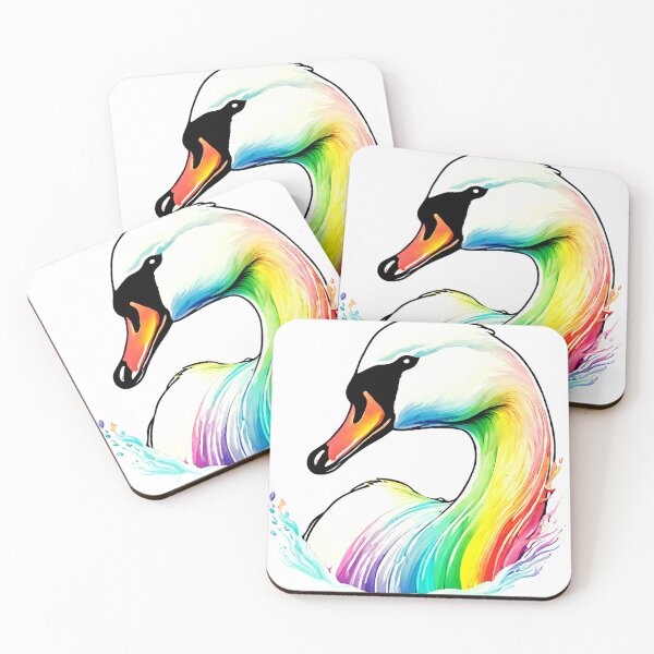 Item preview, Rainbow Swan Queen Pride  designed and sold by CyberArtistOne.