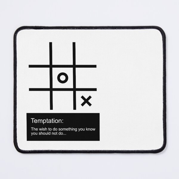 Item preview, Temptation - Tic tac toe designed and sold by SquareKeyStudio.