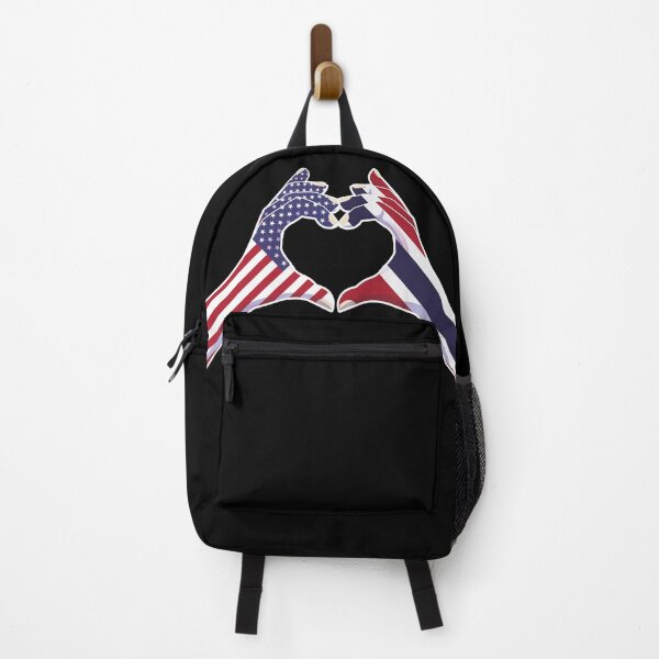 Item preview, Thailand Thai USA United States American America Love Heart Peace designed and sold by FlagX.