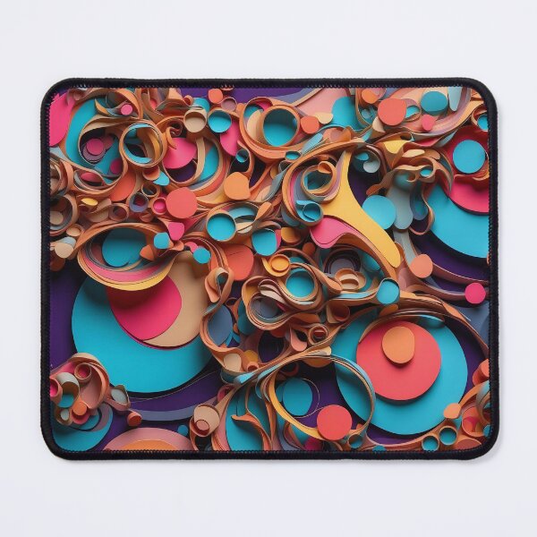 Item preview, Kaleidoscopic Discs Dance in a Whirlwind of Colours designed and sold by ArtComixHaven.