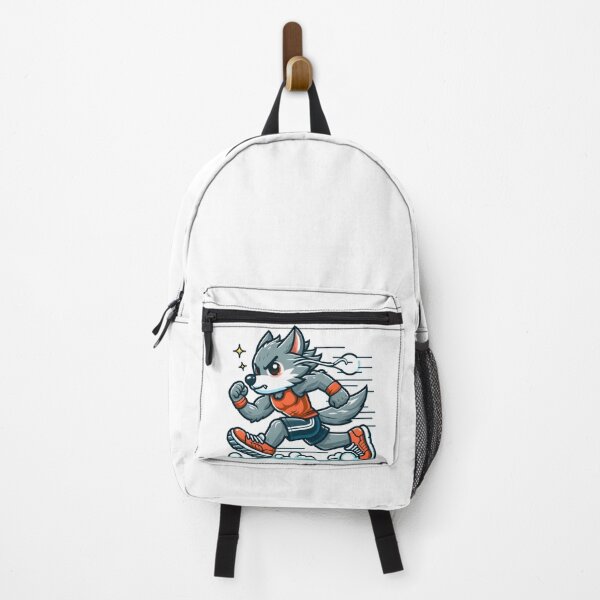 Item preview, Kawaii Energetic Werewolf With Wearing Running Shoes designed and sold by CanvasCutie.