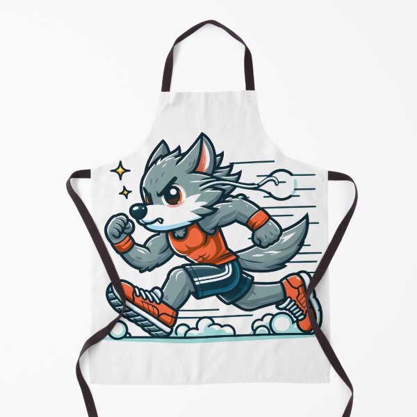 Item preview, Kawaii Energetic Werewolf With Wearing Running Shoes designed and sold by CanvasCutie.