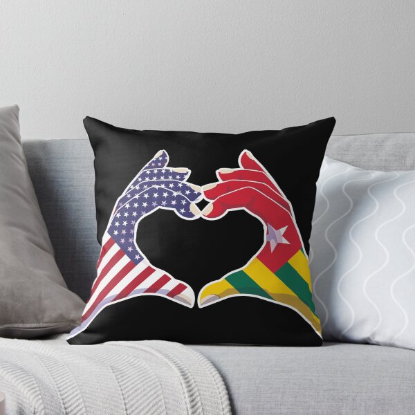 Item preview, Togo Togolese USA United States American America Love Heart Peace designed and sold by FlagX.