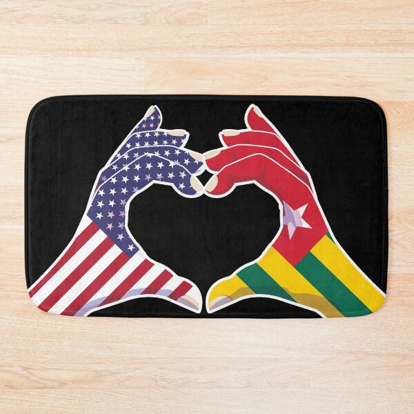 Item preview, Togo Togolese USA United States American America Love Heart Peace designed and sold by FlagX.