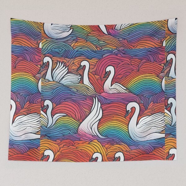 Item preview, Rainbow Swan Queen Pride  designed and sold by CyberArtistOne.