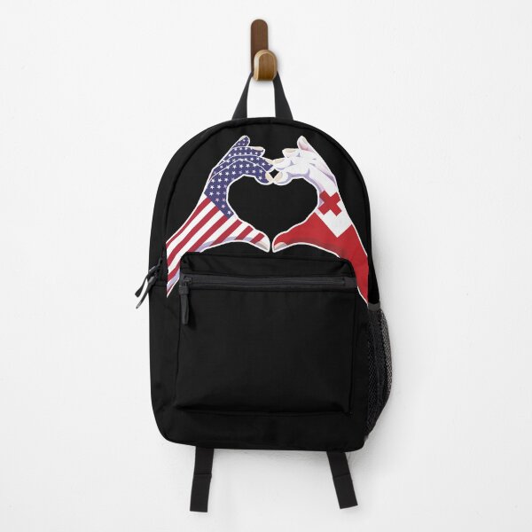 Item preview, Tonga Tongan USA United States American America Love Heart Peace designed and sold by FlagX.