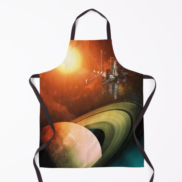 Item preview, Outer Space Saturn And Sun Orbiting Mir Space Station designed and sold by JRRTs.