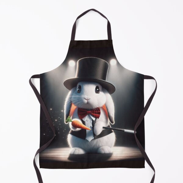 Item preview, White rabbit with shiny black eyes and long ears, dressed in an elegant black tuxedo designed and sold by AndreaMart.