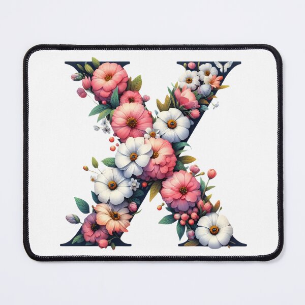 Item preview, Letter “X” containing flowers designed and sold by yeekazar.
