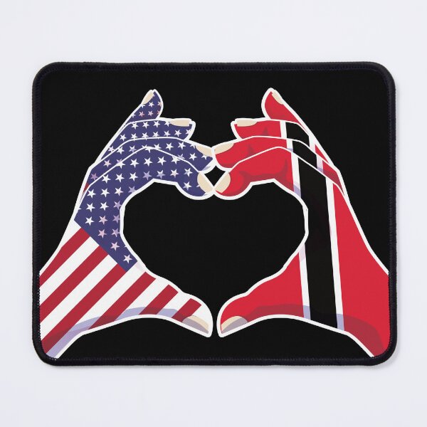 Item preview, Trinidad Tobago USA United States American America Love Heart Peace designed and sold by FlagX.