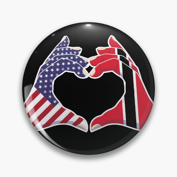 Item preview, Trinidad Tobago USA United States American America Love Heart Peace designed and sold by FlagX.