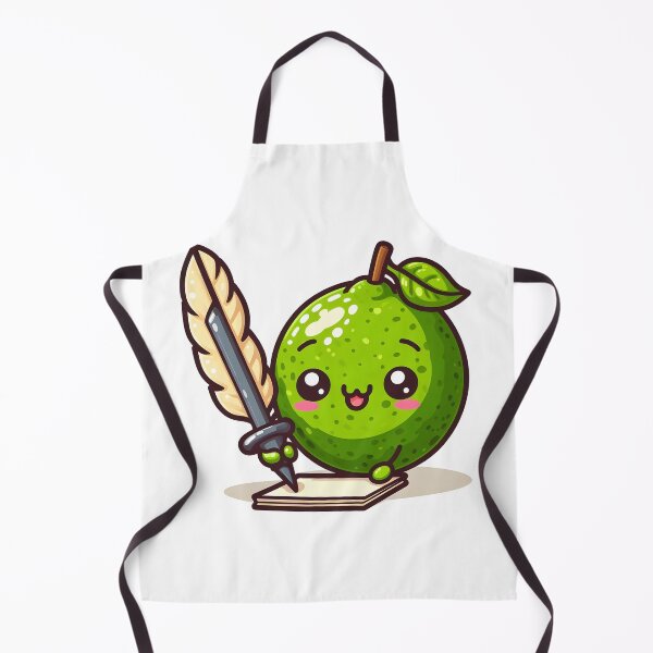 Item preview, Kawaii Lime With Quill Pen designed and sold by CanvasCutie.