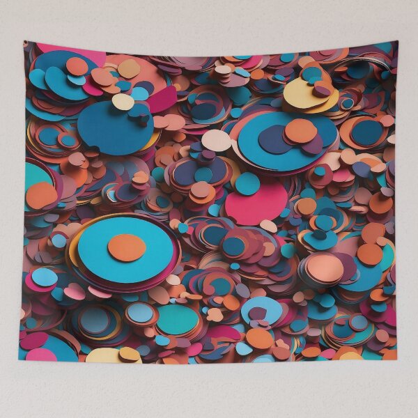 Item preview, Abstract Swirls of Colourful Harmony in Art designed and sold by ArtComixHaven.