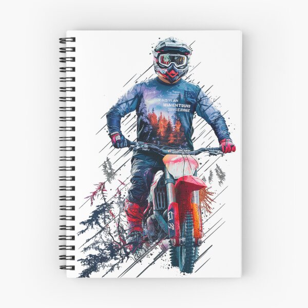 Item preview, Off-road motorcycle in the forest designed and sold by SaNNty.