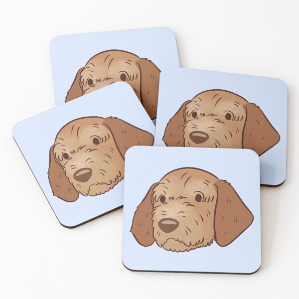 Item preview, Wirehaired vizsla dog face designed and sold by Yaragold.