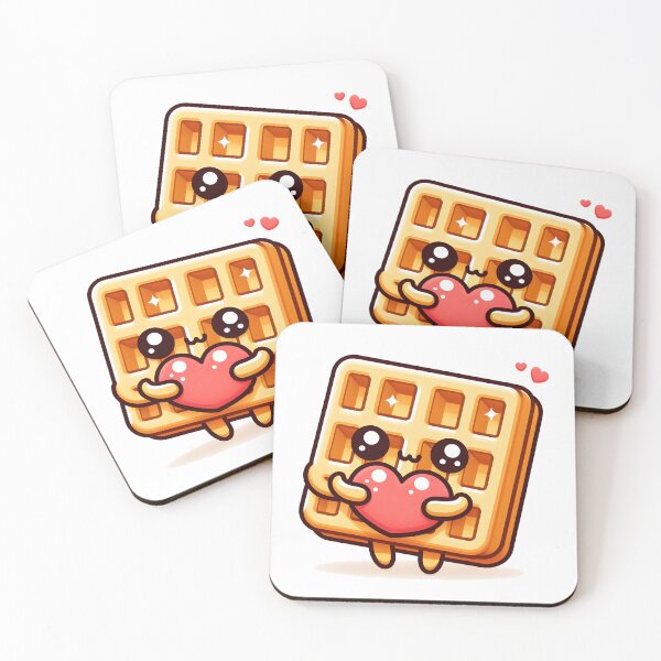 Item preview, Kawaii Waffle With Heart designed and sold by CanvasCutie.