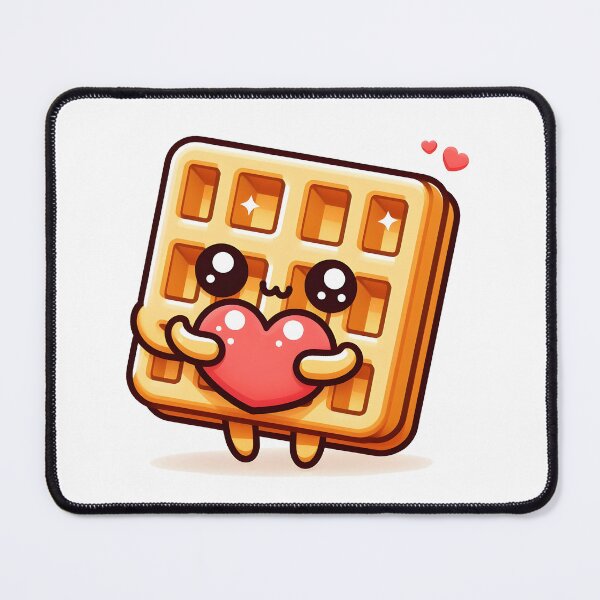 Item preview, Kawaii Waffle With Heart designed and sold by CanvasCutie.