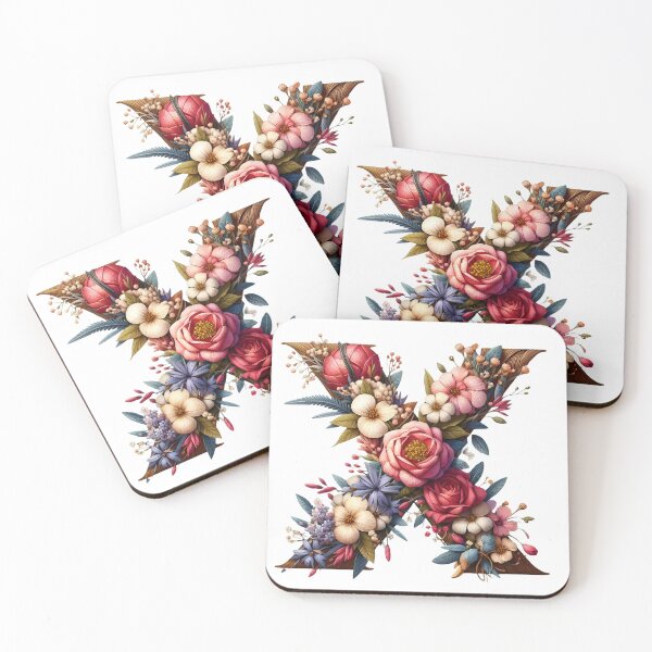 Item preview, Letter “X” containing flowers designed and sold by yeekazar.