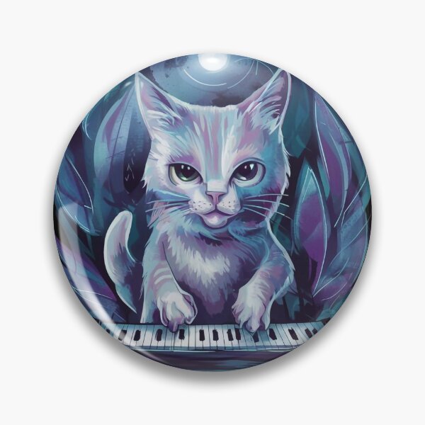 Item preview, Cat playing the piano designed and sold by Tajdi.