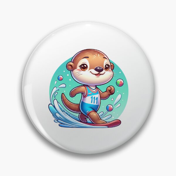 Artikelvorschau, Aquatic Athlete Otter entworfen und verkauft von TinyTailsGalery.